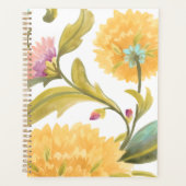 Abbey Floral Tiles - Gele Bloemen Planner (Voorkant)