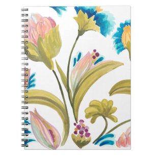 Abbey Floral Tiles - Spring Flowers Notitieboek
