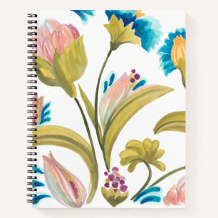 Abbey Floral Tiles - Spring Flowers Notitieboek