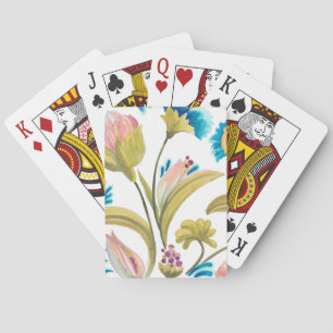 Abbey Floral Tiles - Spring Flowers Pokerkaarten