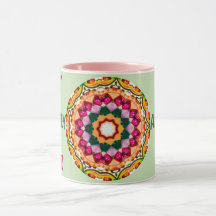 ABBEY ~ Gepersonaliseerde Gem Stones Fractal ~ Mok