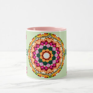 ABBEY ~ Gepersonaliseerde Gem Stones Fractal ~ Mok