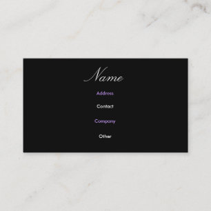 Abbey III-profielkaart Visitekaartje