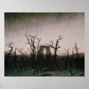 Abbey in de Oakwood, 1810 Poster