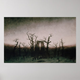 Abbey in de Oakwood, 1810 Poster