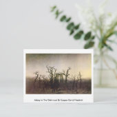 Abbey in Oakwood door Caspar David Friedrich Briefkaart (Staand voorkant)