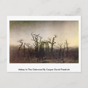 Abbey in Oakwood door Caspar David Friedrich Briefkaart