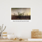 Abbey in Oakwood door Caspar David Friedrich Poster (Keuken)