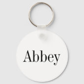 Abbey Name Sleutelhanger (Voorkant)