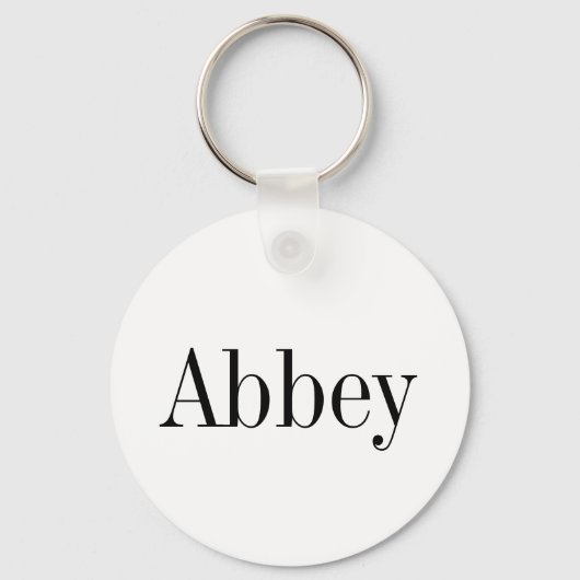 Abbey Name Sleutelhanger (Voorkant)