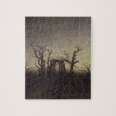 Abbey onder Oak Trees van Caspar David Friedrich Legpuzzel (Verticaal)