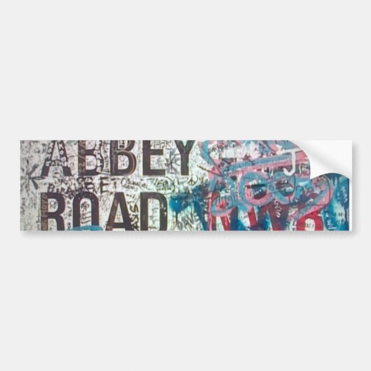Abbey Road Bord Bumpersticker (Voorkant)