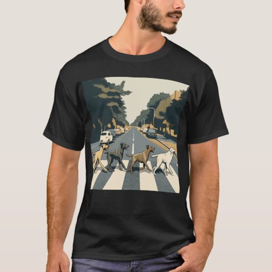 Abbey Road Dog T-shirt (Voorkant)