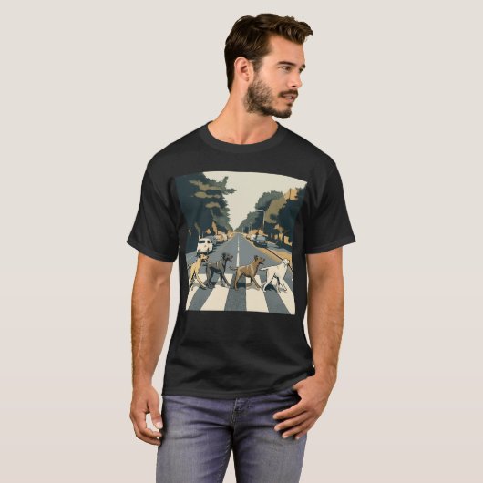 Abbey Road Dog T-shirt (Voorkant volledig)