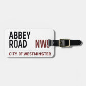 abbey road england london sign bagagelabel (Voorkant horizontaal)