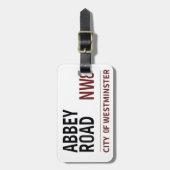 abbey road england london sign bagagelabel (Voorkant verticaal)