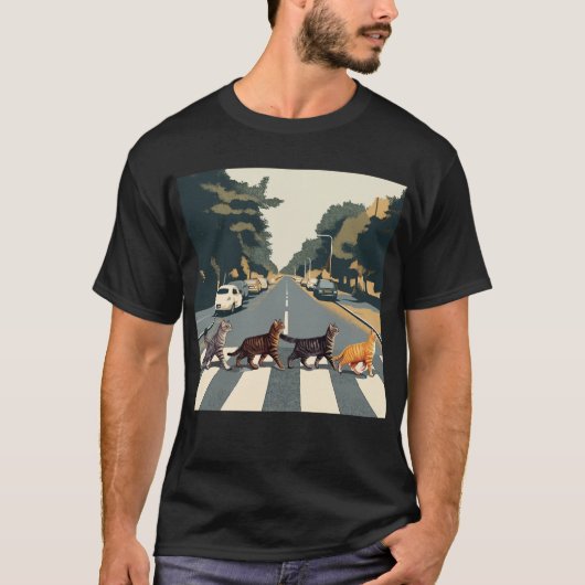 Abbey Road kat T-shirt (Voorkant)