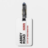 Abbey Road London England -  Bagagelabel (Achterkant verticaal)