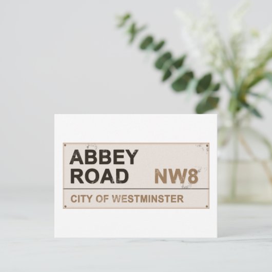 Abbey Road London England -  Briefkaart (Staand voorkant)