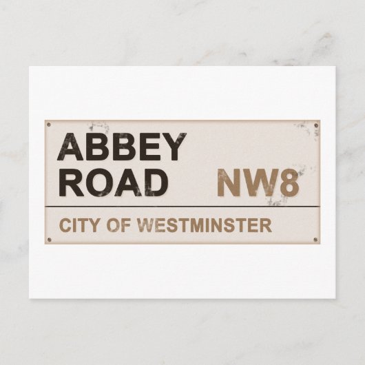 Abbey Road London England -  Briefkaart (Voorkant)