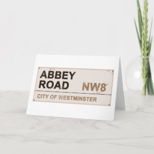 Abbey Road London England -  Feestdagen Kaart
