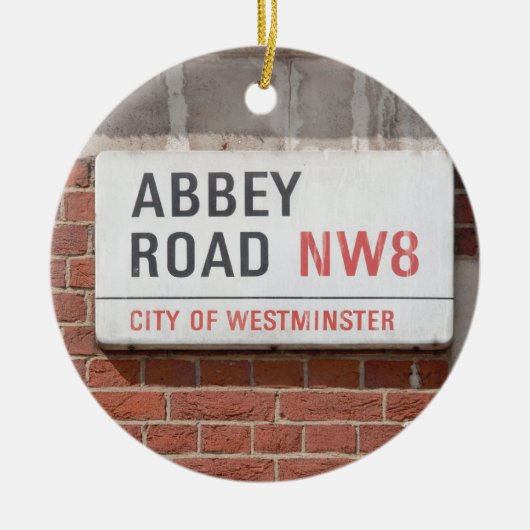 Abbey Road London Keramisch Ornament (Voorkant)