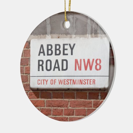 Abbey Road London Keramisch Ornament (Links)