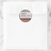 Abbey Road London Ronde Sticker (Tas)