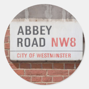 Abbey Road London Ronde Sticker
