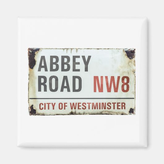 Abbey Road Sign Magneet (Voorkant)