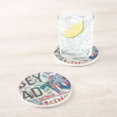 Abbey Road Sign Zandsteen Onderzetter (Zijkant)