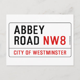 Abbey Road Street Sign Briefkaart