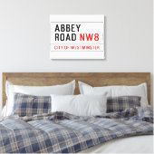 Abbey Road Street Sign Canvas Afdruk (Insitu (Slaapkamer))
