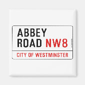 Abbey Road Street Sign Magneet (Voorkant)