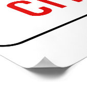 Abbey Road Street Sign Poster (Hoek)