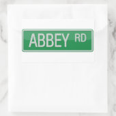 Abbey Road Street Sign Rechthoekige Sticker (Tas)
