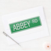 Abbey Road Street Sign Rechthoekige Sticker (Envelop)