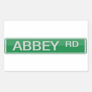 Abbey Road Street Sign Rechthoekige Sticker