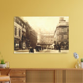 Abbey Square and Pump Rooms, Bath, c.1880 (b/w pho Canvas Afdruk (Insitu (Woonkamer))