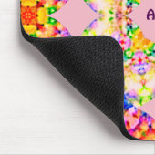 ABBEY ~ Sweet Pastel Pattern ~ Gepersonaliseerd Muismat (Hoek)