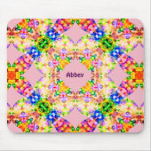 ABBEY ~ Sweet Pastel Pattern ~ Gepersonaliseerd Muismat (Voorkant)