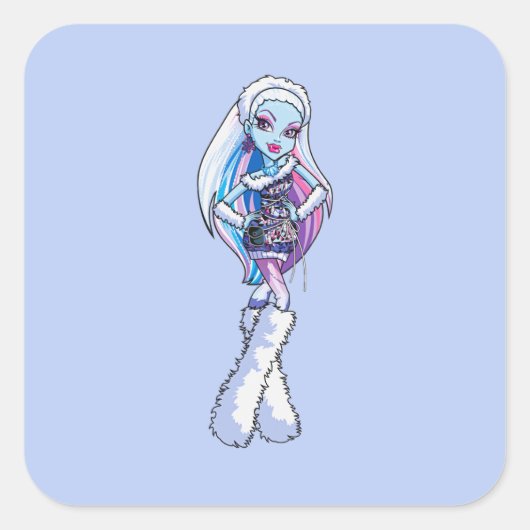 Abbey Vierkante Sticker (Voorkant)