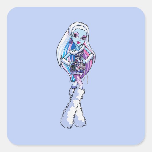 Abbey Vierkante Sticker (Voorkant)