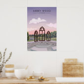 Abbey Wood Londen Reisposter Poster (Keuken)