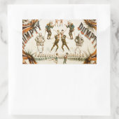 Abbey's Humpty Dumpty Combinatie Circus Poster Rechthoekige Sticker (Tas)