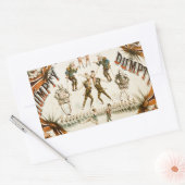 Abbey's Humpty Dumpty Combinatie Circus Poster Rechthoekige Sticker (Envelop)