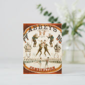Abbey's pompoencombinatie Circus Poster Briefkaart (Staand voorkant)