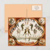 Abbey's pompoencombinatie Circus Poster Briefkaart (Voorkant / Achterkant)