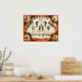 Abbey's pompstofcombinatie Circus Poster (Keuken)