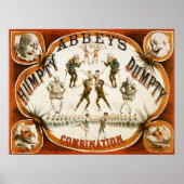 Abbey's pompstofcombinatie Circus Poster (Voorkant)
